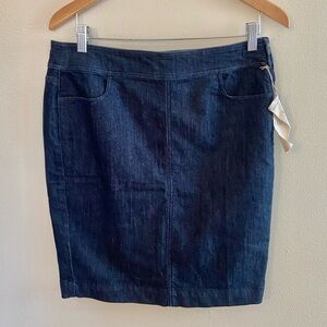 NWT LOFT denim pencil skirt size 8